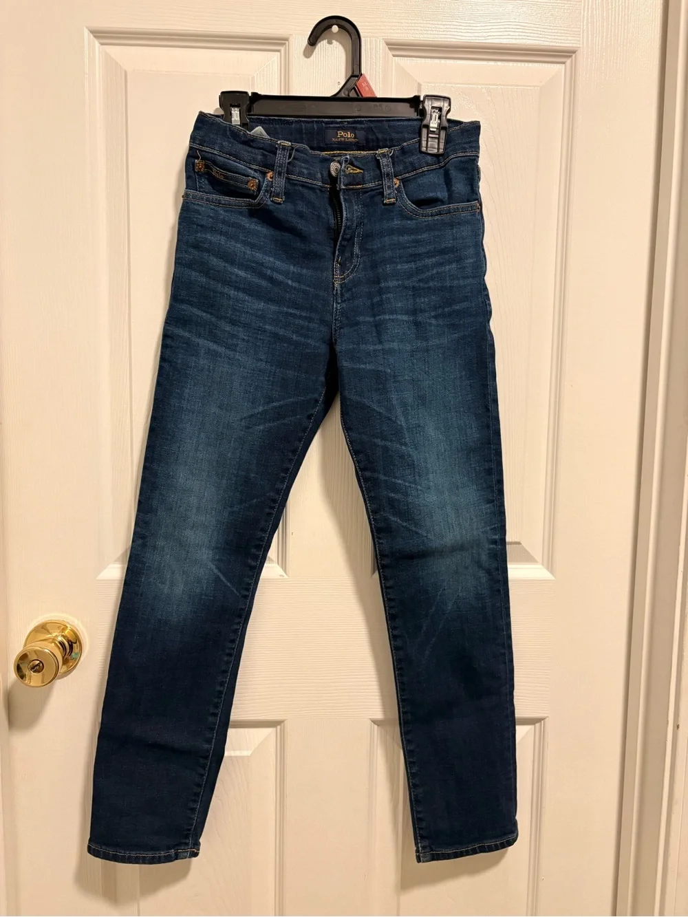 Ralph Lauren boys the Sullivan Skinny Jeans in Dark Blue Wash size 12 (boy)